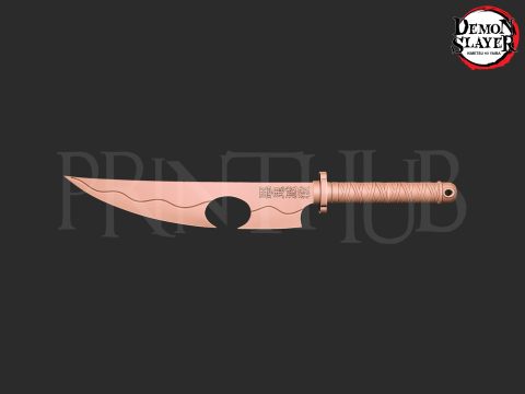 Demon Slayer Tengen Uzui Sword - Kimetsu No Yaiba Modello di stampa 3D