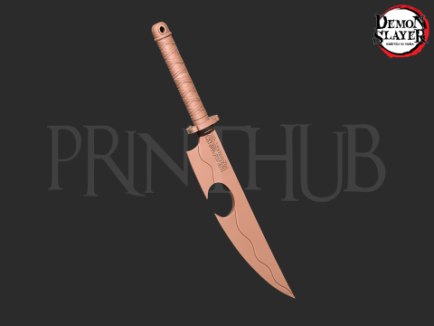 Demon Slayer Tengen Uzui Sword - Kimetsu No Yaiba Modello di stampa 3D