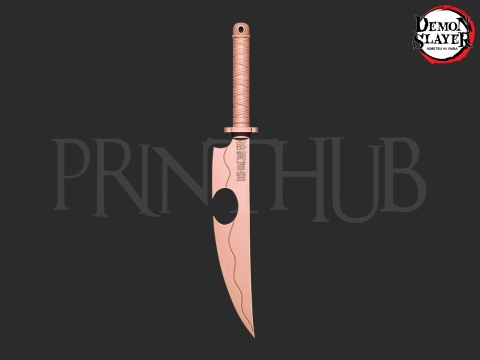 Demon Slayer Tengen Uzui Sword - Kimetsu No Yaiba Modello di stampa 3D
