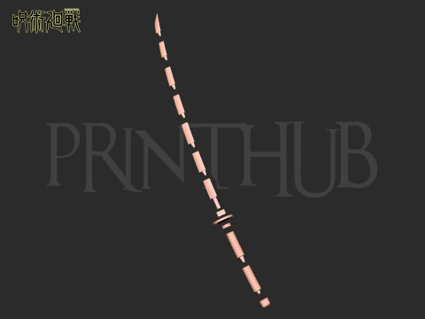 Yuta okkotsu Katana - Jujutsu Kaisen 3D Print Model