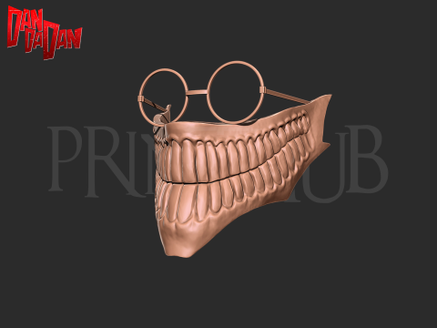 Dandadan Okarun High Quality Mask - Cosplay 3D-Druckmodell