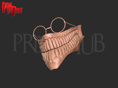 Dandadan Okarun High Quality Mask - Cosplay 3D-Druckmodell