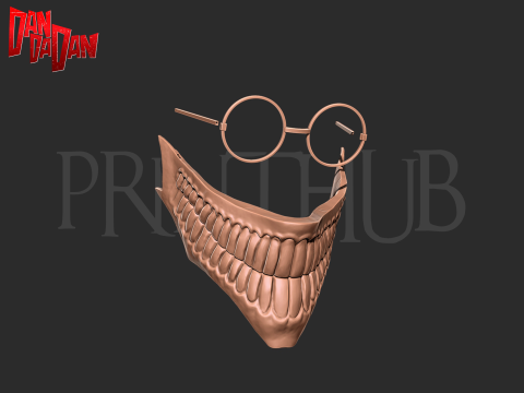 Dandadan Okarun High Quality Mask - Cosplay 3D-Druckmodell
