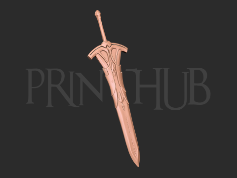 Clarent - Mordred sword 3d print model 3Dプリントモデル