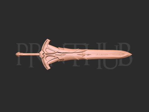 Clarent - Mordred sword 3d print model 3Dプリントモデル