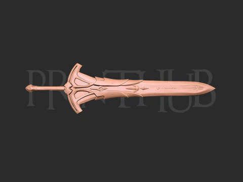 Clarent - Mordred sword 3d print model 3D Print Model