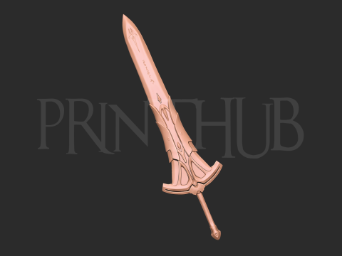 Clarent - Mordred sword 3d print model 3Dプリントモデル