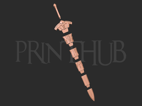 Clarent - Mordred sword 3d print model 3Dプリントモデル