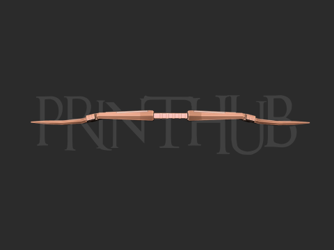 MMPR Pink Ranger Bow for cosplay Model Cetak 3D