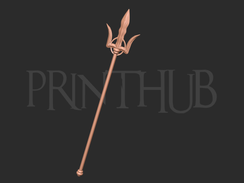 Enel golden staff one piece 3d print model 3Dプリントモデル