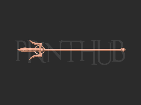 Enel golden staff one piece 3d print model 3Dプリントモデル