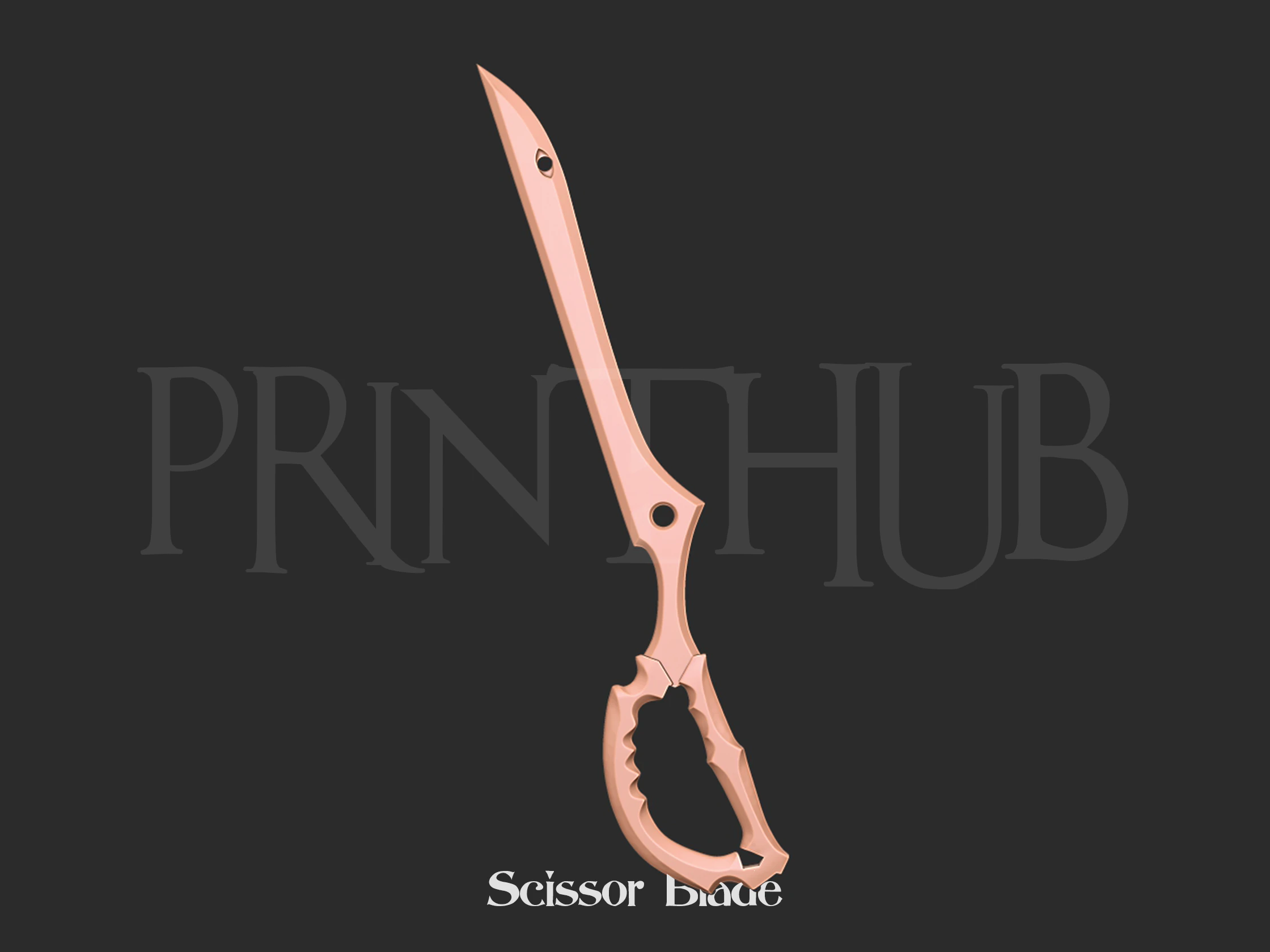 Scissor Blade Cosplay Kill la Kill 3d print model 3D Print Model .c4d .max .obj .3ds .fbx .stl .blend 