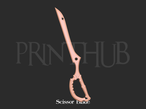 Scissor Blade Cosplay Kill la Kill 3d print model 3D 打印模型