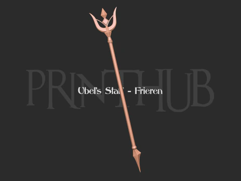 Ubel Staff - 超越旅程终点的朋友 cosplay 3D 打印模型