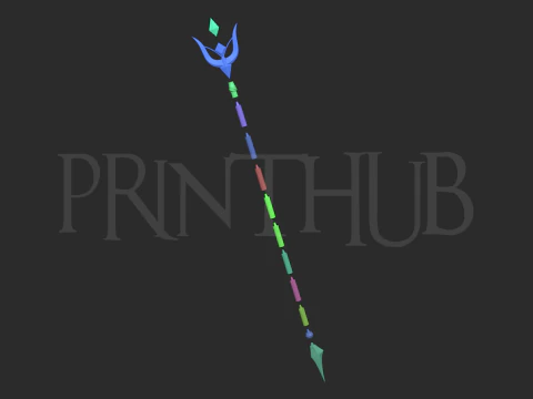 Ubel Staff - Frieren Beyond Journey End for cosplay 3D Print Model