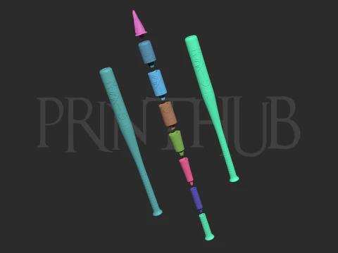 Dandadan Seiko Ayase Bat for cosplay 3D Print Model
