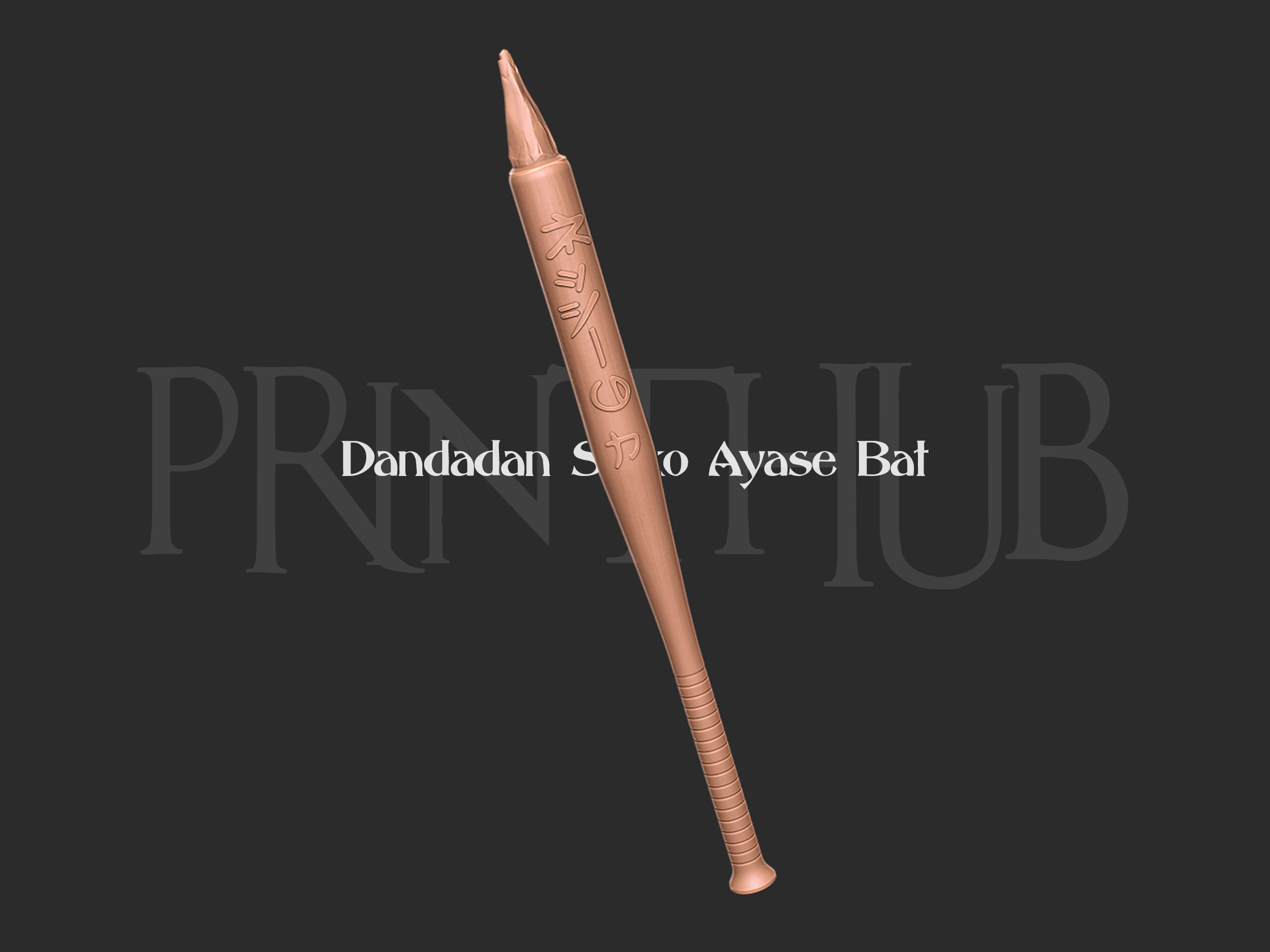 Dandadan Seiko Ayase Bat for cosplay V2 3D Print Model .c4d .max .obj .3ds .fbx .stl .blend 