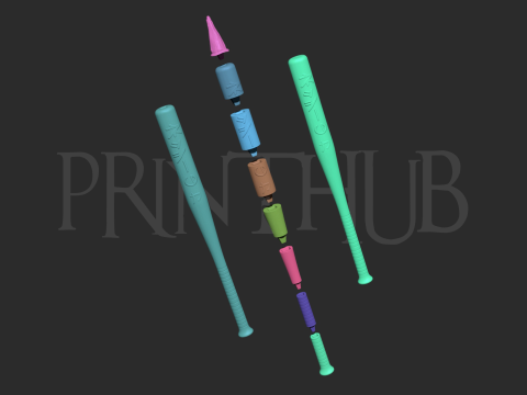 Dandadan Seiko Ayase Bat for cosplay V2 3D printmodel