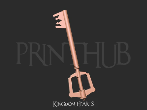 Chiave del Regno di Kingdom Hearts per cosplay Modello di stampa 3D