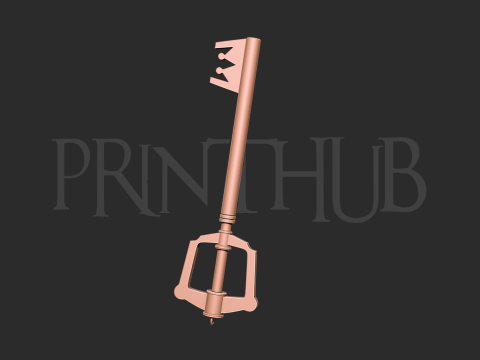 Kingdom Hearts Kingdom Key for cosplay Modèles 3D en vedette