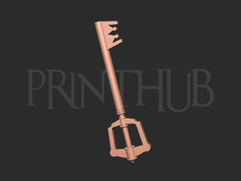 Kingdom Hearts Kingdom Key for cosplay Modèles 3D en vedette