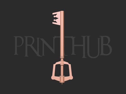 Kingdom Hearts Kingdom Key for cosplay Modèles 3D en vedette