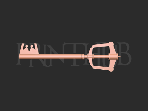 Kingdom Hearts Kingdom Key for cosplay Modèles 3D en vedette