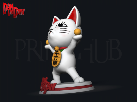 Dandadan Cat Turbo Granny 3D print model 3D-Druckmodell