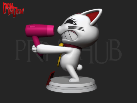 Dandadan Cat Turbo Granny 3d print model 3D 프린트 모델