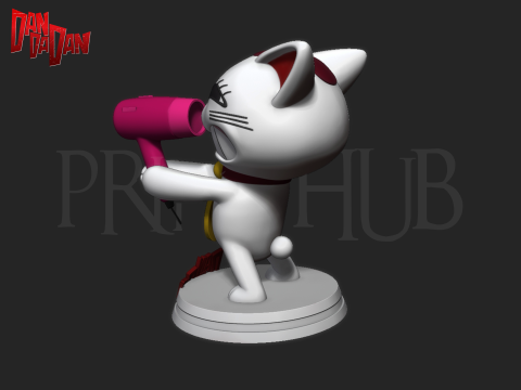 Dandadan Cat Turbo Granny 3d print model 3D 프린트 모델