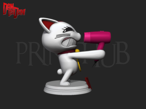 Dandadan Cat Turbo Granny 3d print model 3D 프린트 모델