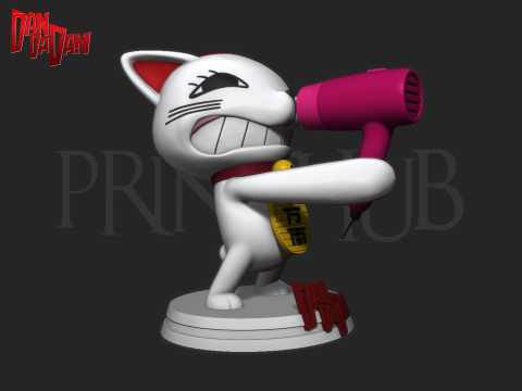Dandadan Cat Turbo Granny 3d print model 3D 프린트 모델