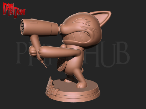 Dandadan Cat Turbo Granny 3d print model 3D 프린트 모델