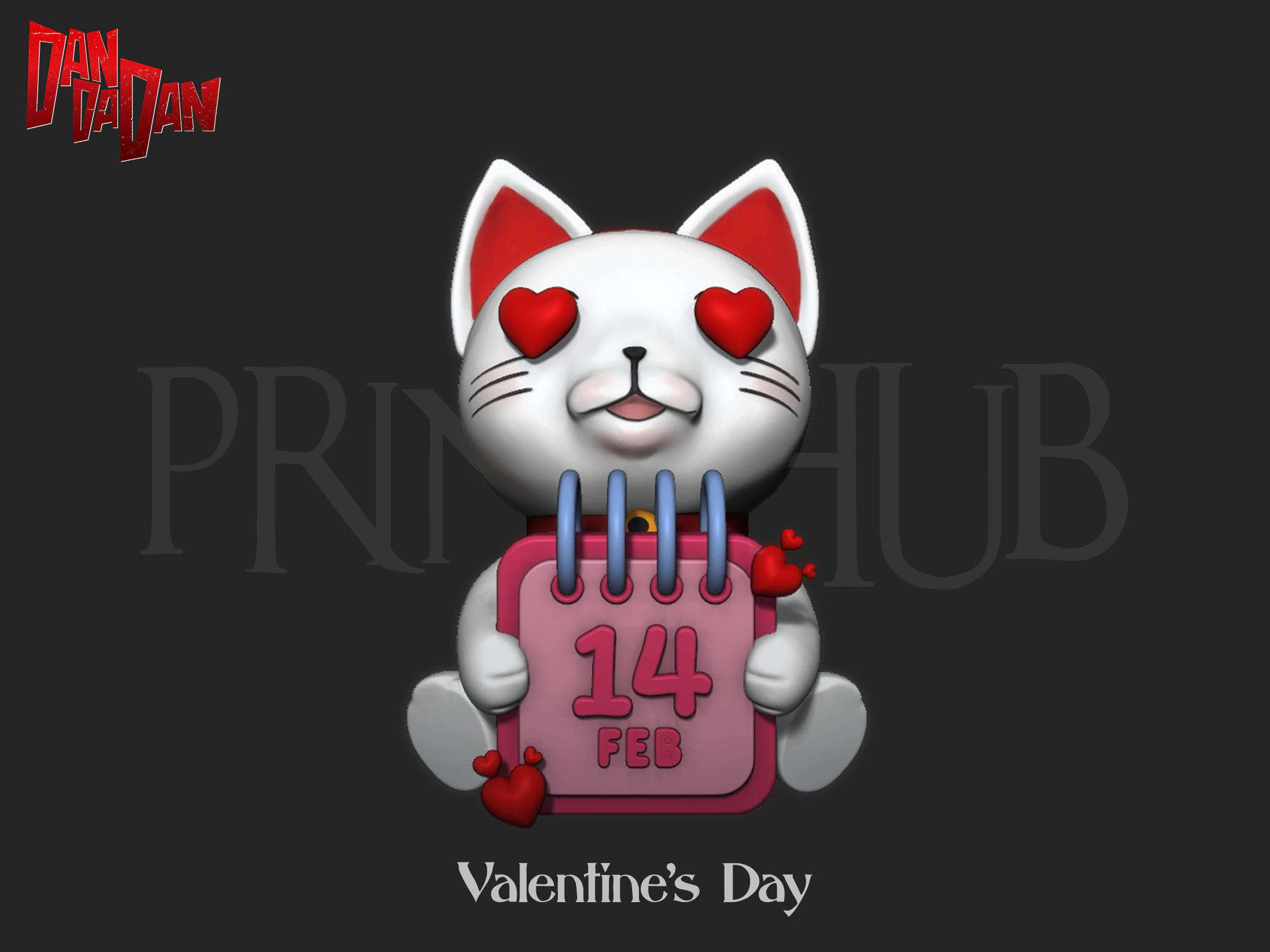 Dandadan Turbo Doll Valentine Special Model 3D Print Model .c4d .max .obj .3ds .fbx .stl .blend