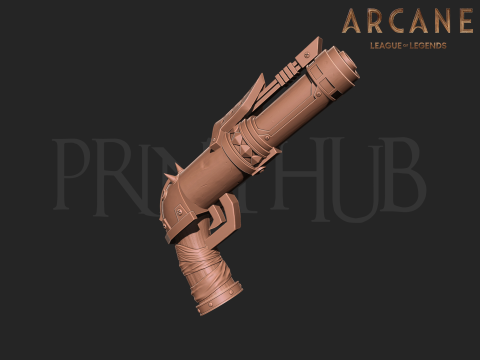 Jinx Zapper blaster from Arcane Season 2 League of Legends for cosplay 3D Print Model