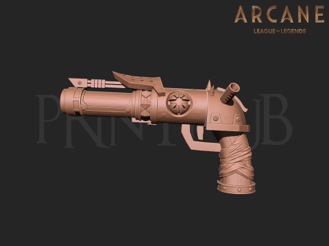 Jinx Zapper blaster from Arcane Season 2 League of Legends for cosplay 3D Print Model