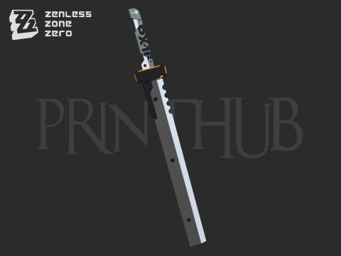 Zenless Zone Zero Soldier 11 Sword for cosplay 3D Принт Модель