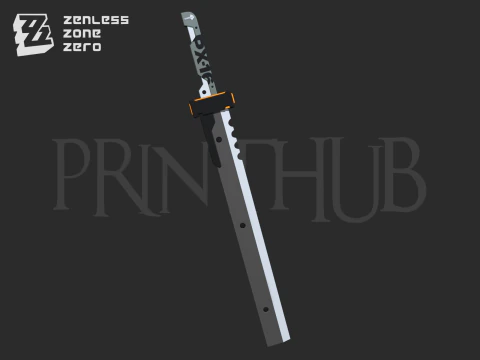 Espada Zenless Zone Zero Soldier 11 para cosplay Modelo de Impressão 3D