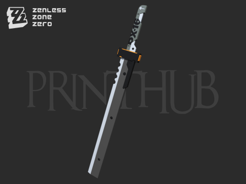 Zenless Zone Zero Soldier 11 Sword for cosplay 3D Print Model