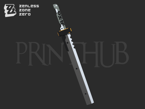 Zenless Zone Zero Soldier 11 Sword for cosplay 3D Print Model