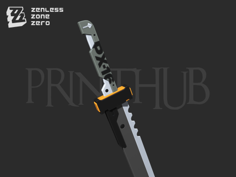 Zenless Zone Zero Soldier 11 Sword for cosplay 3D Print Model