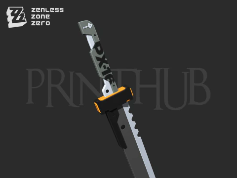 Zenless Zone Zero Soldier 11 Sword for cosplay 3D Print Model