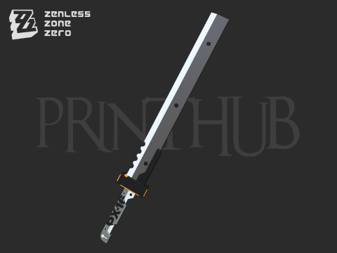 Zenless Zone Zero Soldier 11 Sword for cosplay 3D Print Model