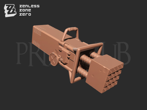 Zenless Zone Zero Ben bigger W-Engine Big Cylinder for cosplay 3D प्रिंट मॉडल