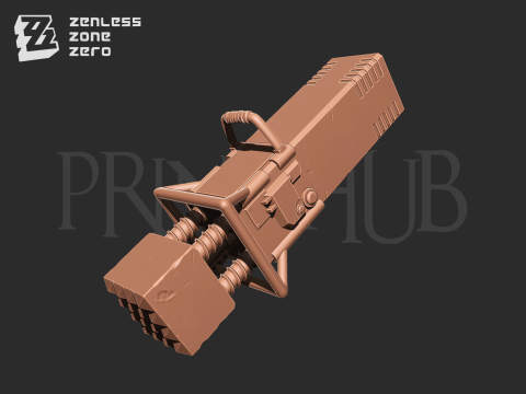 Zenless Zone Zero Ben bigger W-Engine Big Cylinder for cosplay 3D प्रिंट मॉडल