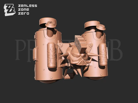 Burnice white Flamethrower Tank - Zenless zone zero cosplay 3D Print Model
