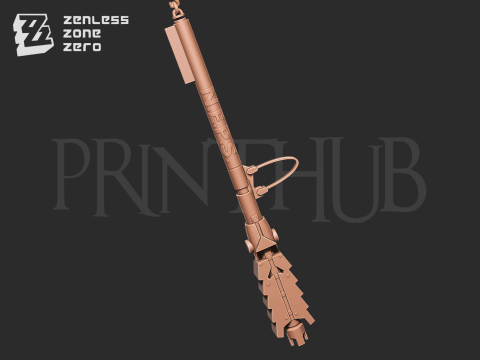 Zenless zone zero Qingyi three section staff for cosplay 3D 打印模型