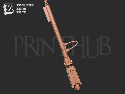 Zenless zone zero Qingyi three section staff for cosplay 3D Print Model
