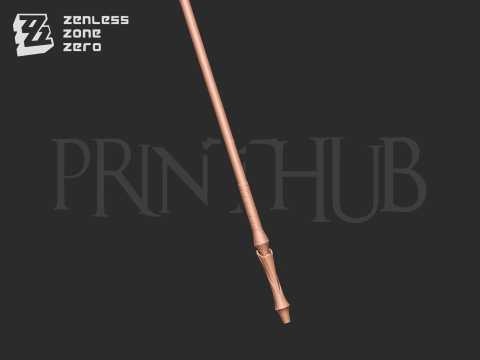 Astra Yao Microphone Staff From Zenless Zone Zero cosplay 3D Print Model