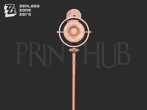 Astra Yao Microphone Staff From Zenless Zone Zero cosplay 3D Print Model